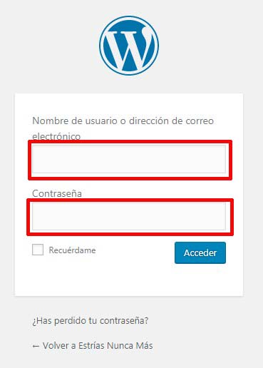 Como crear un blog en wordpress acceder a wordpress