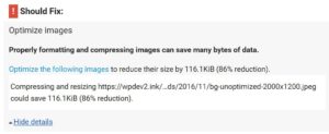 google page speed-insights-optimizar-imágenes