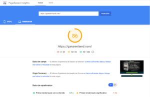Google page speed ganarenlared