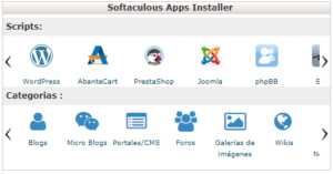 Módulo Softaculous Apps Installer