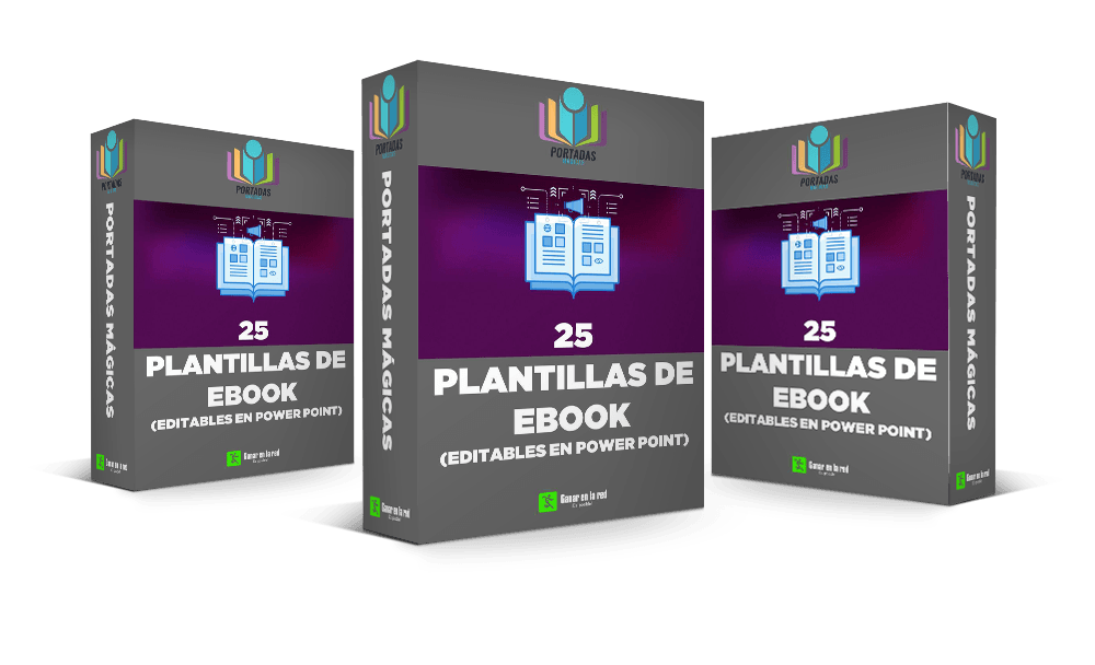 25 Plantillas de ebook editables en PPT 3 cajas