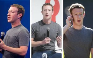 Mark Zuckerberg con camisetas grises