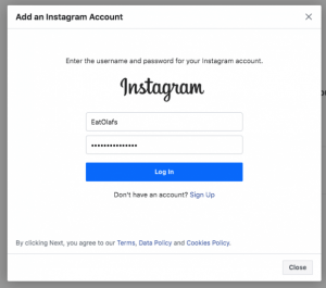 Agregar cuenta de Instagram al administrador comercial de facebook